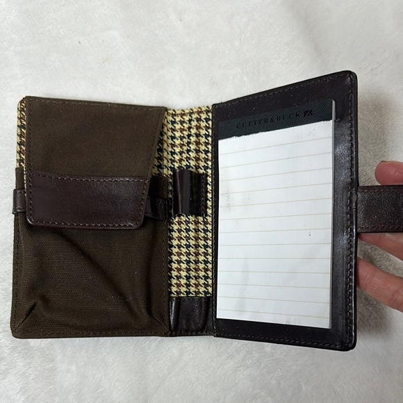 Vintage Cutter & Buck Dark Brown Leather notepad - Picture 6 of 11